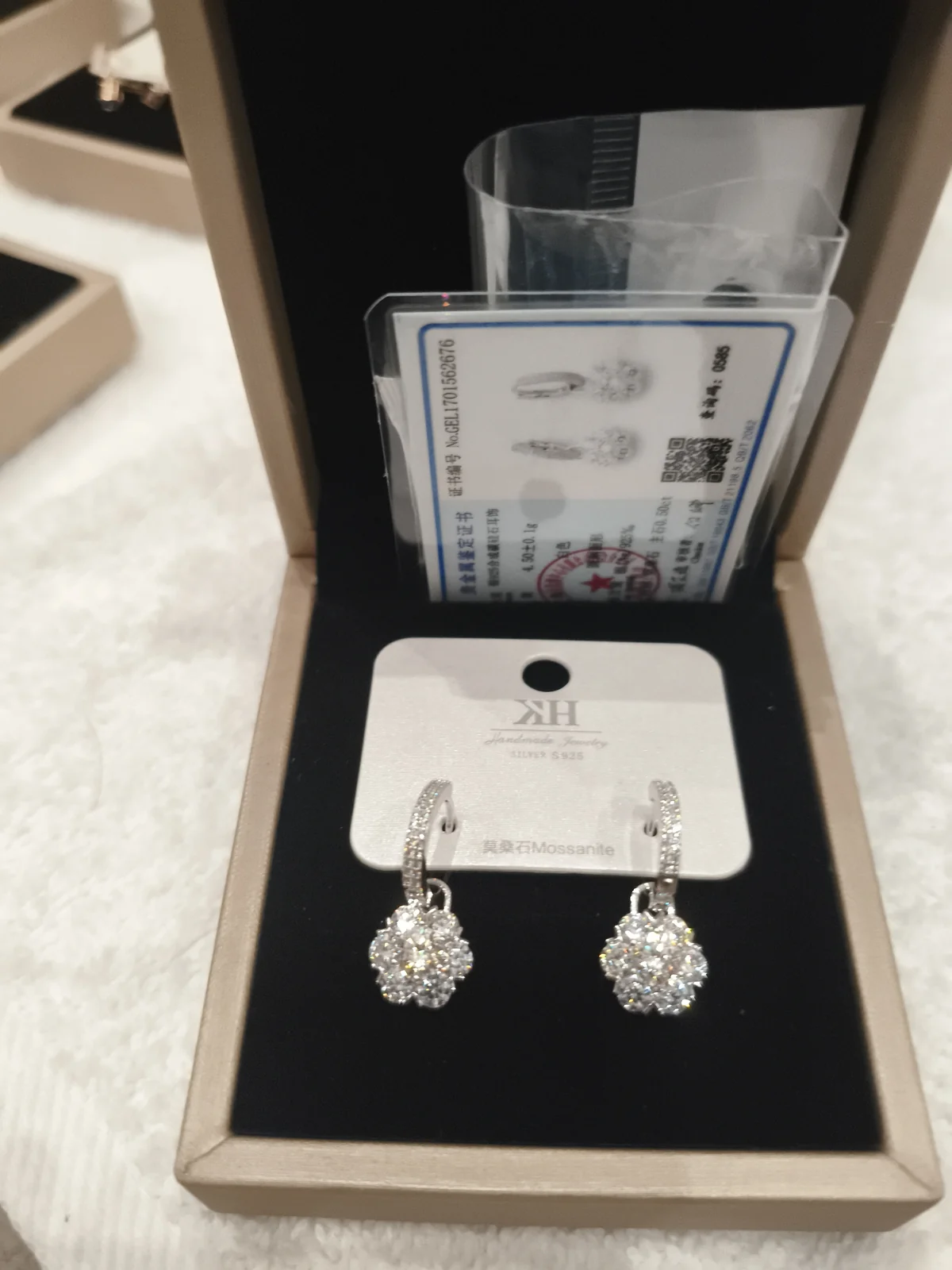 Серьги Бриллиантовый цветок YA29690S021